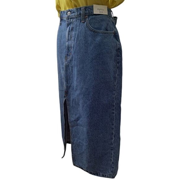 Abercrombie & Fitch Women's Denim Skirt Blue High Rise Boho 32/14 - Picture 5 of 10